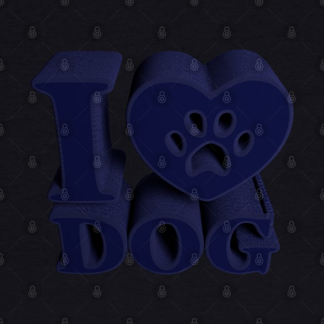 3D I Love Dog - Jeans by 3DMe